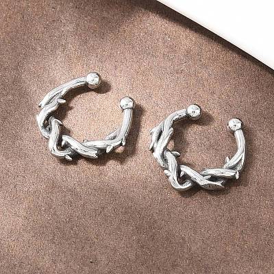 316 Stainless Steel Hoop Nose Rings AJEW-C044-05B-AS-1