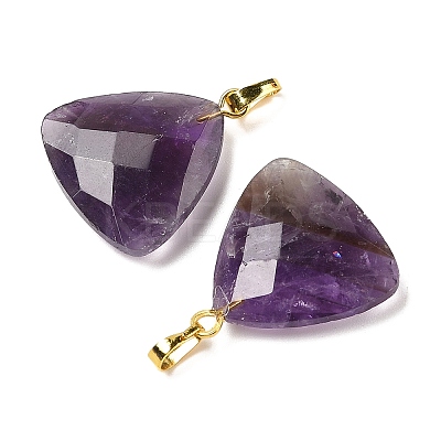 Natural Amethyst Pendants G-L614-D04-G01-1