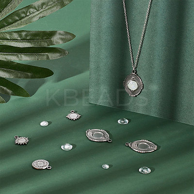 DIY Blank Photo Pendant Making Kit DIY-UN0004-17-1