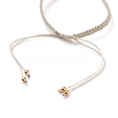 Adjustable Braided Polyester Cord Bracelet Making AJEW-JB00760-01-1