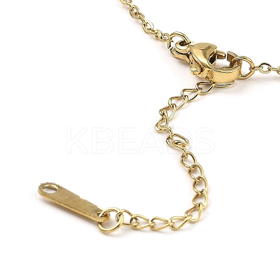 Tiger Head Light Gold Brass Micro Pave Cubic Zirconia Pendant Necklaces NJEW-E105-18KCG-02-1