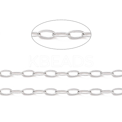 Tarnish Resistant 304 Stainless Steel Cable Chains CHS-C002-03P-02-1
