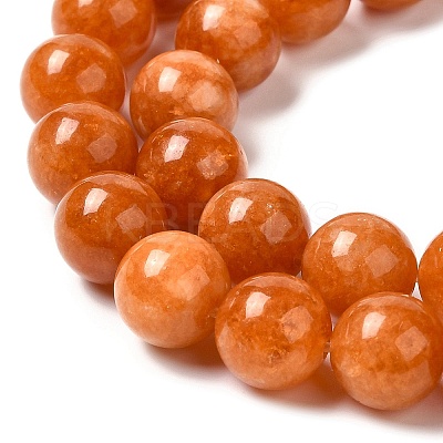 Natural Dyed White Jade Beads Strands G-M402-C04-07-1