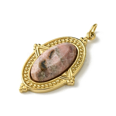 Faceted Natural Rhodonite Pendants FIND-Z028-40A-1