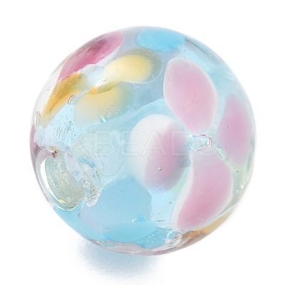 Round Lampwork Beads LAMP-H059-A04-1