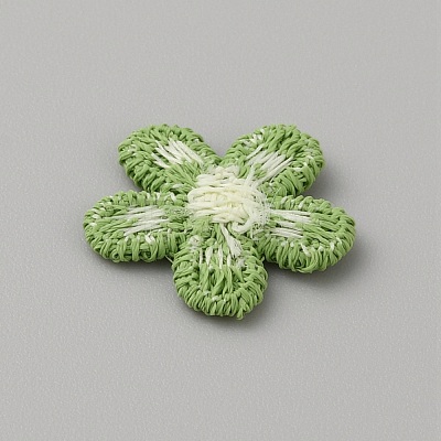 Two Tone Polyester Knitted Ornament Accessories DIY-WH0308-417G-1