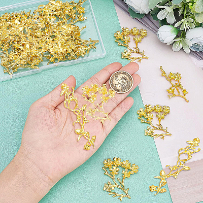 24Pcs 3 Style Electroplated Alloy Rhinestone Settings PALLOY-BC0002-20-1
