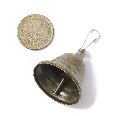 Iron Bell Pendants HJEW-JM01987-1