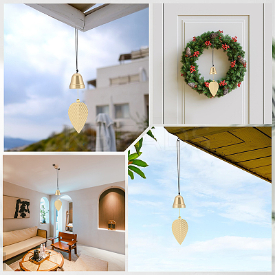 Brass Bell Pendants HJEW-WH20816-010G-B-1