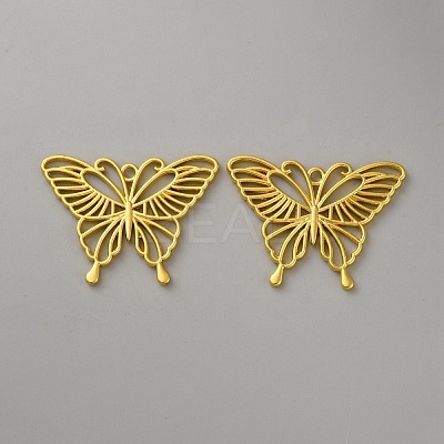 Butterfly Zinc Alloy Open Back Bezel Pendants FIND-WH0016-61B-G-1