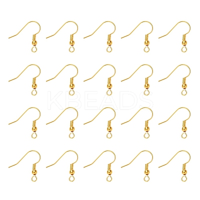 Brass Earring Hooks KK-YW0001-28G-1