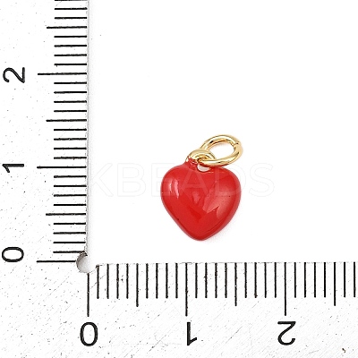 Brass Enamel Charms KK-P339-25G-02-1