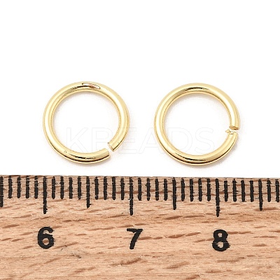 Brass Open Jump Rings KK-Z147-08B-G-1