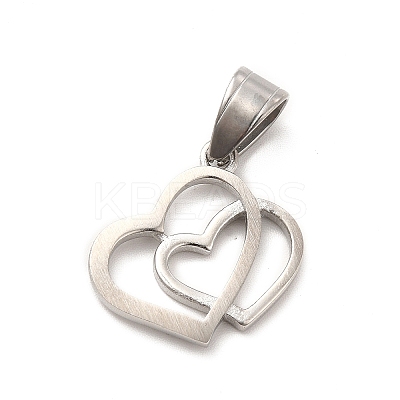 304 Stainless Steel Pendants STAS-K243-25P-1