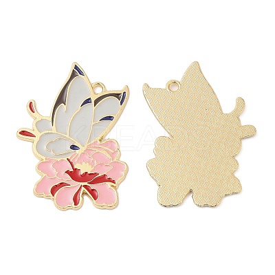 Alloy Enamel Pendants FIND-C037-06G-1