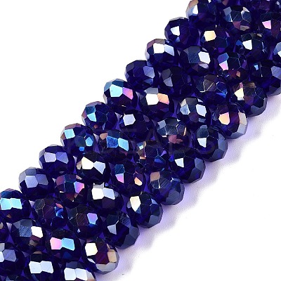 Electroplate Glass Beads Strands LS-EGLA-A044-T8mm-B06-1