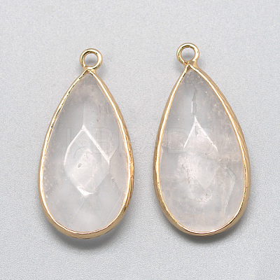 Natural Quartz Crystal Pendants X-G-S221-13G-1