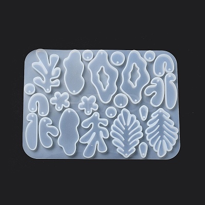 DIY Bohemian Style Irregualr Pendants Silicone Molds X-DIY-A039-02-1