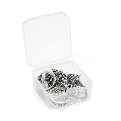 9Pcs 9 Style Adjustable Alloy Finger Rings RJEW-LS0001-15AS-1