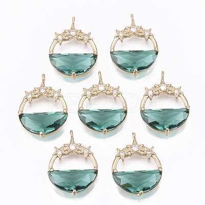 Glass Pendants GLAA-T021-01A-1