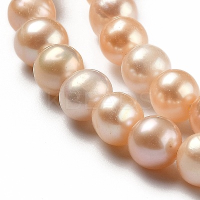 Natural Cultured Freshwater Pearl Beads Strands PEAR-L033-08B-01-1