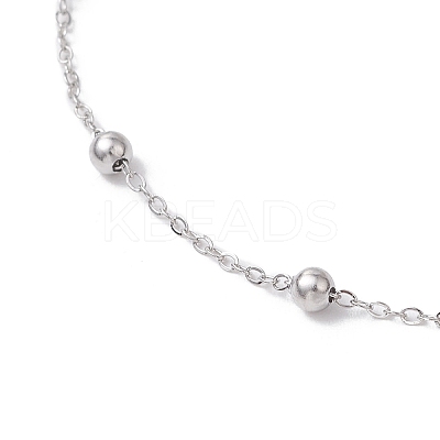 304 Stainless Steel Cable Chains Bracelets BJEW-JB11499-02-1