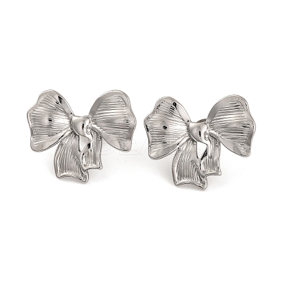 Non-Tarnish 304 Stainless Steel Stud Earrings for Women EJEW-Z057-03P-1