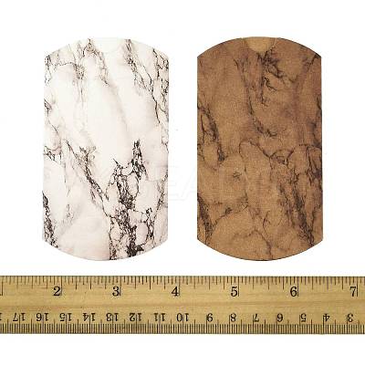 30Pcs 2 Styles Marble Printed Paper Pillow Gift Boxes CON-FS0001-21A-1