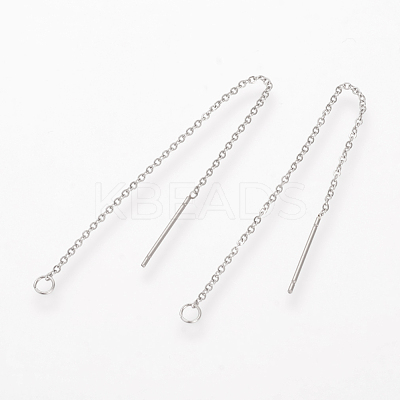 Tarnish Resistant 304 Stainless Steel Earring Findings X-STAS-S070-01-1