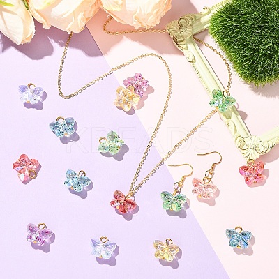 30Pcs Acrylic Pendants PALLOY-YW00120-1