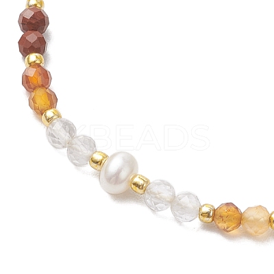 Chakra Theme Adjustable Natural Mixed Gemstone Braided Bead Bracelets for Women BJEW-JB11619-1