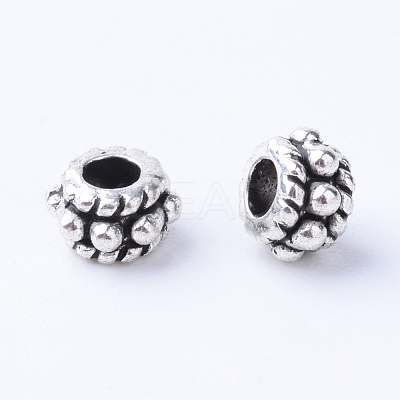 Tibetan Style Alloy Spacer Beads X-TIBE-Q063-27AS-NR-1