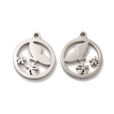Non-Tarnish 304 Stainless Steel Charms STAS-M089-44P-1