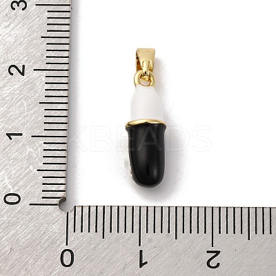 Brass Enamel Pendants KK-Q098-40G-C-1