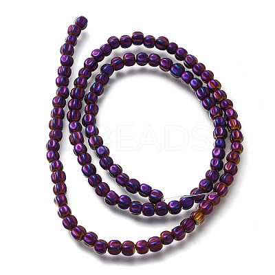 Electroplated Synthetic Non-magnetic Hematite Beads Strands G-C154-A01-01F-1