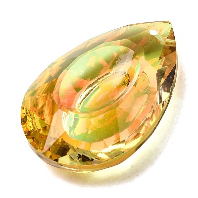 Electroplated Glass Pendants GLAA-G122-07A-1