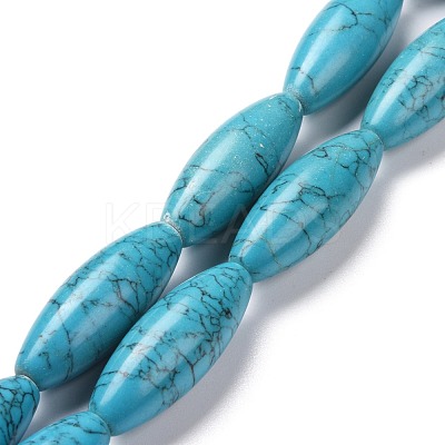 Synthetic Turquoise Beads Strands G-P469-07-1