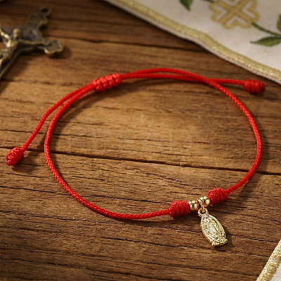 304 Stainless Steel Virgin Mary Charm Bracelets LS-WH3603-1