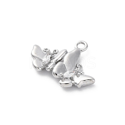 Brass Crystal Rhinestone Pendants KK-E793-04P-1