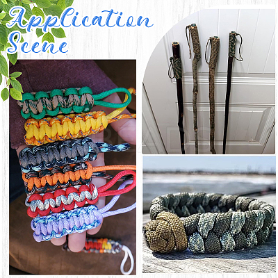60M 12 Colors 7 Inner Cores Polyester & Spandex Cord Ropes RCP-SP0001-02B-1