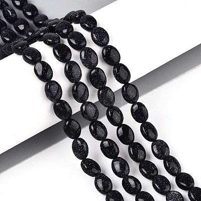 Synthetic Blue Goldstone Beads Strands G-T142-23-1