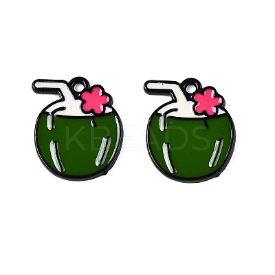 Spray Painted Alloy Enamel Pendants LS-ENAM-T020-23-RS-1