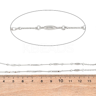 304 Stainless Steel Horse Eye Link Chains CHS-H117-04P-1