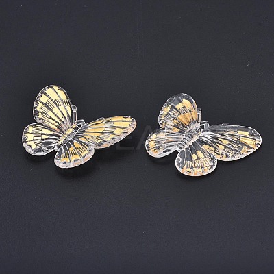 Transparent Acrylic Pendants TACR-N014-009-B01-1
