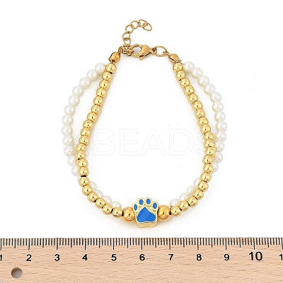 Brass Multi-strand Bracelets BJEW-M056-09G-1