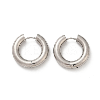 202 Stainless Steel Polishing Hoop Earrings EJEW-M106-02P-04-1