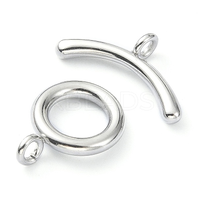 Non-Tarnish 304 Stainless Steel Toggle Clasps STAS-E194-09P-A-1