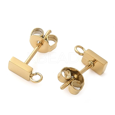 304 Stainless Steel Stud Earring Findings STAS-Q345-41G-1