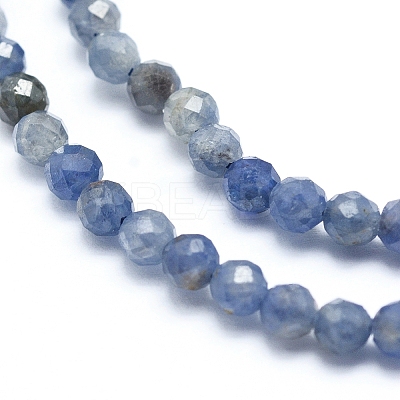Natural Iolite/Cordierite/Dichroite Beads Strands X-G-G823-15-3.5mm-1
