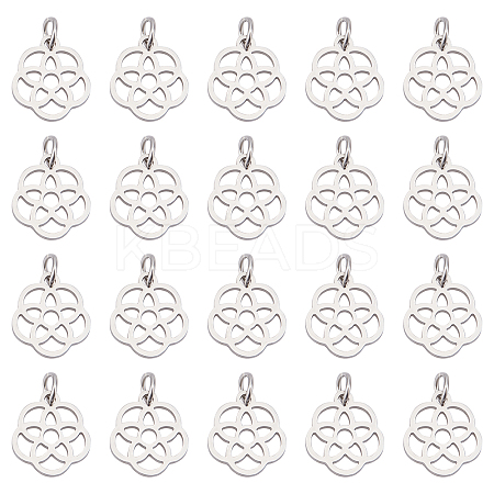 304 Stainless Steel Pendants STAS-UN0018-96P-1